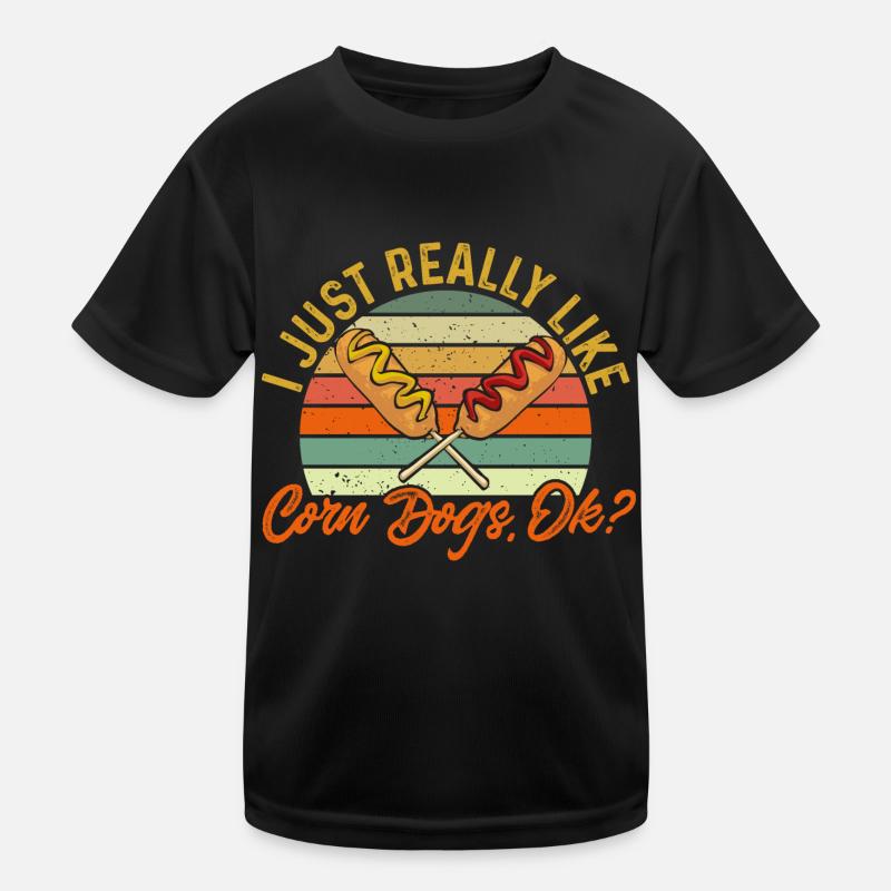 Corn Dog Corndog Kids Functional T-Shirt