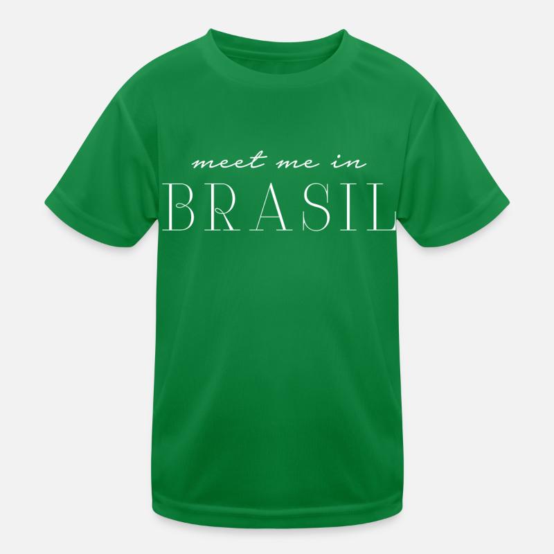 Ich liebe Brasilien Kinder Funktions-T-Shirt