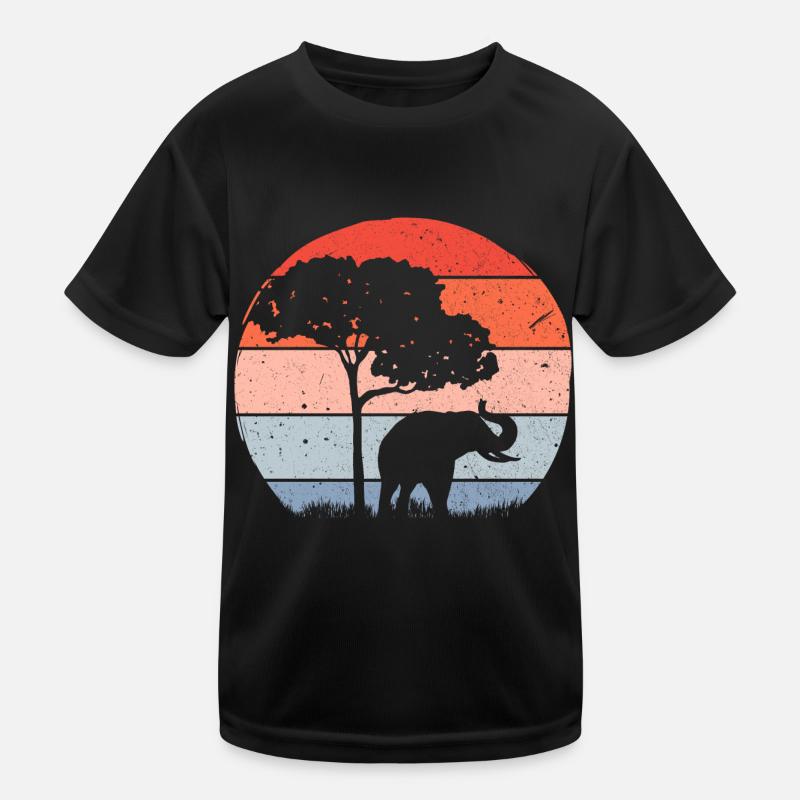 Éléphant Faune T-shirt sport Enfant