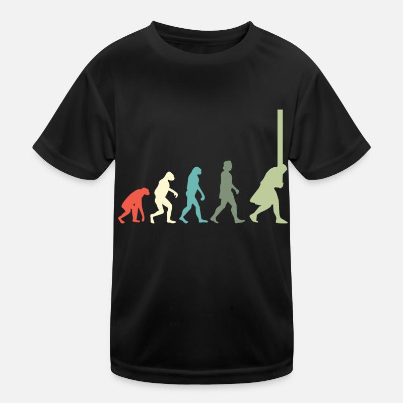 Log Tosser Evolution Wood Chunk Toss Lumber Kids Functional T-Shirt