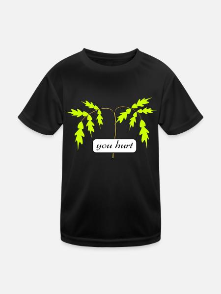 vous avez mal - T-shirt sport Enfant - noir - Devant