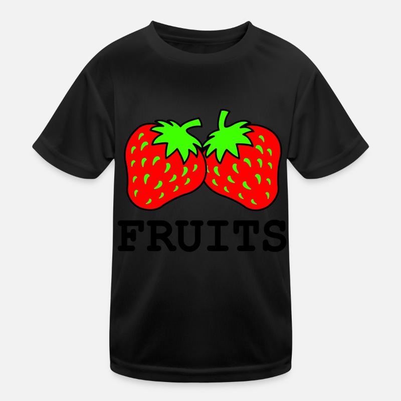 erdbeeren Kinder Funktions-T-Shirt