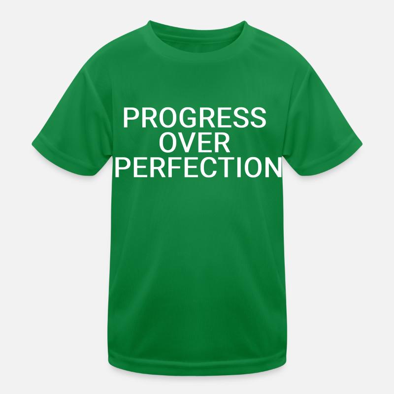 Fortschritt vor Perfektion Kinder Funktions-T-Shirt