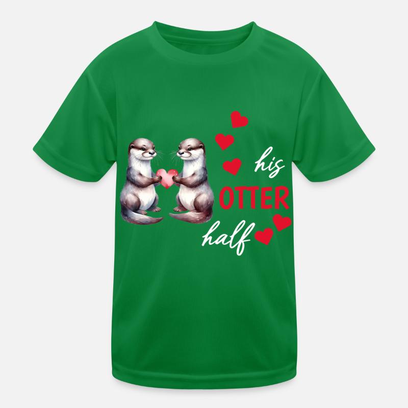 Otter half liebe geschenk Kinder Funktions-T-Shirt
