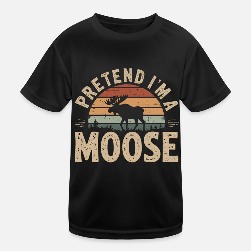 Witziger Elch-Spruch Kinder Funktions-T-Shirt