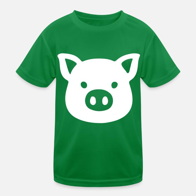 Pig Head Sow Kids Functional T-Shirt
