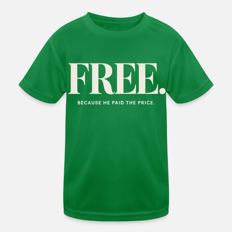 La liberté chrétienne parce qu’il en a payé le prix T-shirt sport Enfant