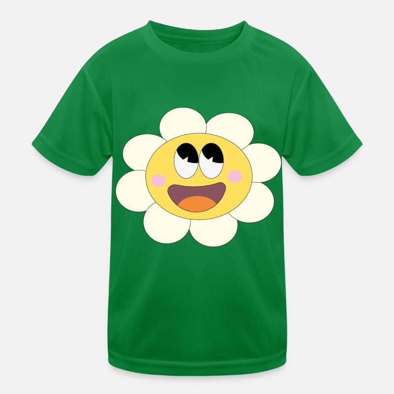 Hübsches Blümchen! Kinder Funktions-T-Shirt
