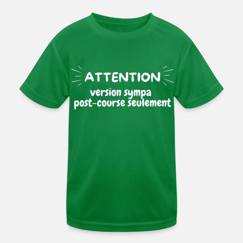 ATTENTION nice version post race only, run Kids Functional T-Shirt