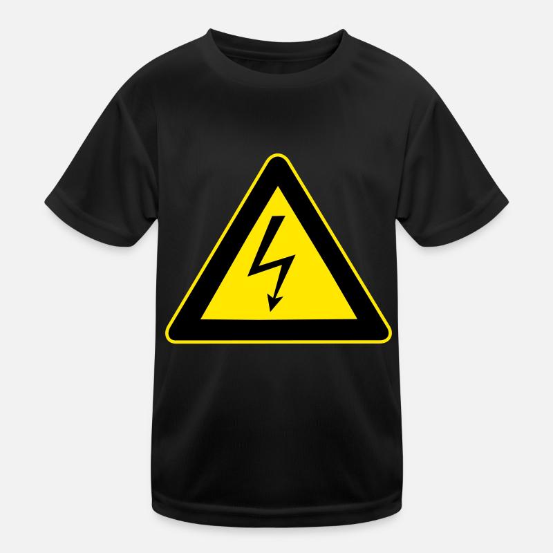 High Voltage Warning Kids Functional T-Shirt