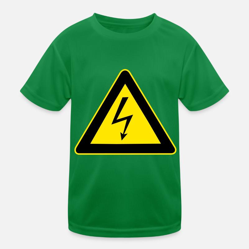 High Voltage Warnung Kinder Funktions-T-Shirt
