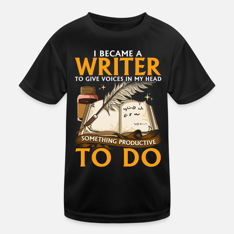 I became a writer Kids Functional T-Shirt