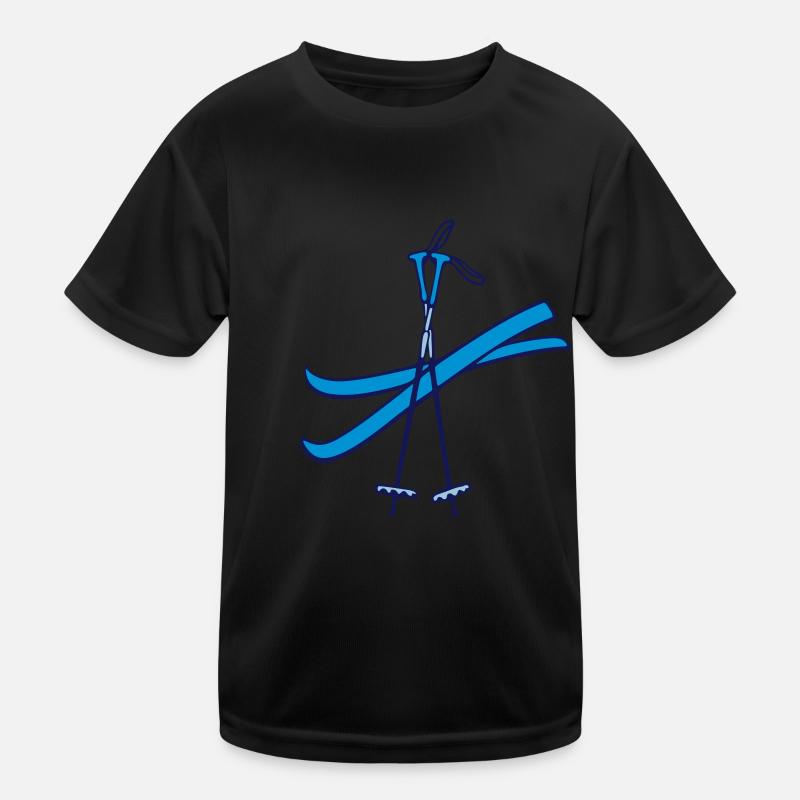 Ski Kinder Funktions-T-Shirt