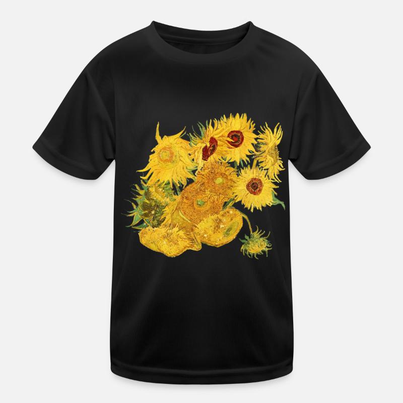 Vincent van Gogh Sunflowers Pullover Sweatshirt Gogh Shirt Kids Functional T-Shirt