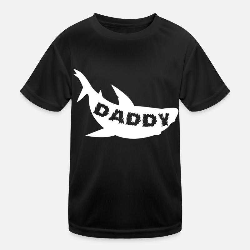 Daddy - Kinder Funktions-T-Shirt - Schwarz