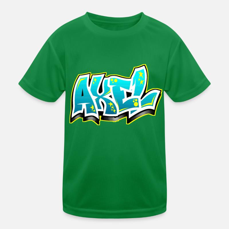 Graffiti Name Axel Kinder Funktions-T-Shirt