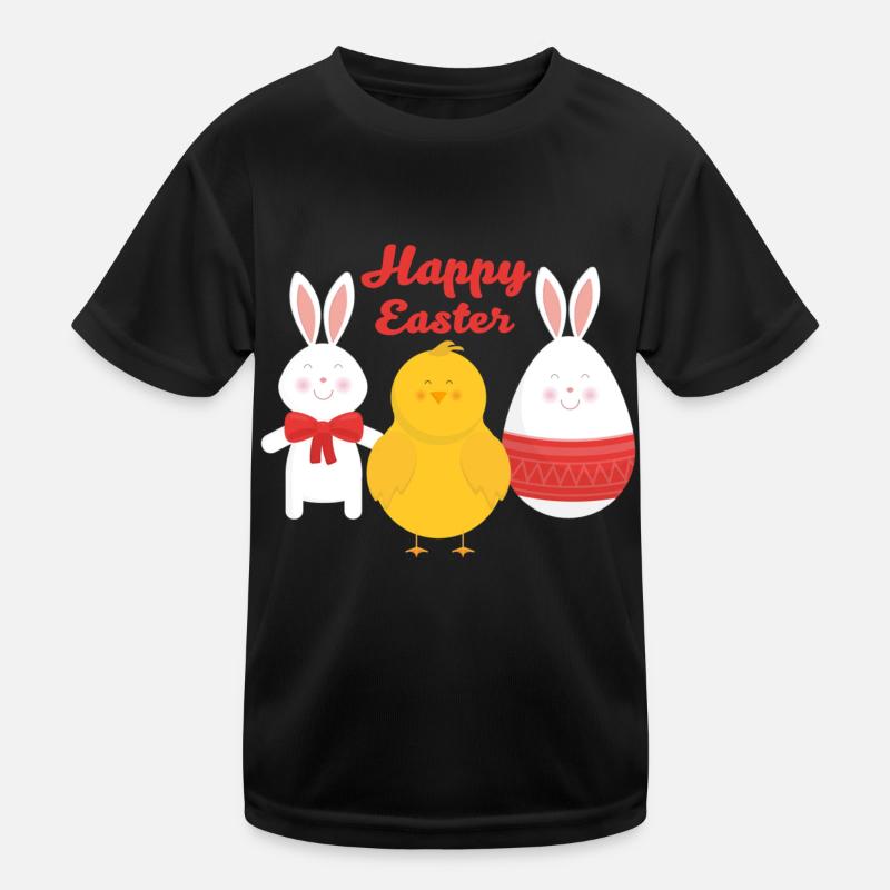 Happy Easter Kids Functional T-Shirt