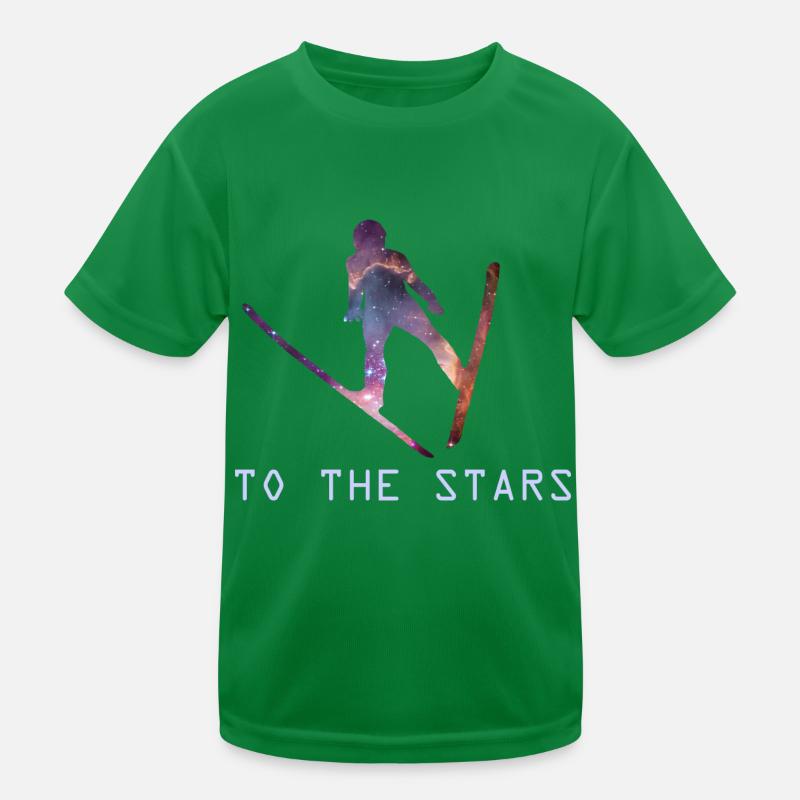 Saut à ski vers les étoiles T-shirt sport Enfant