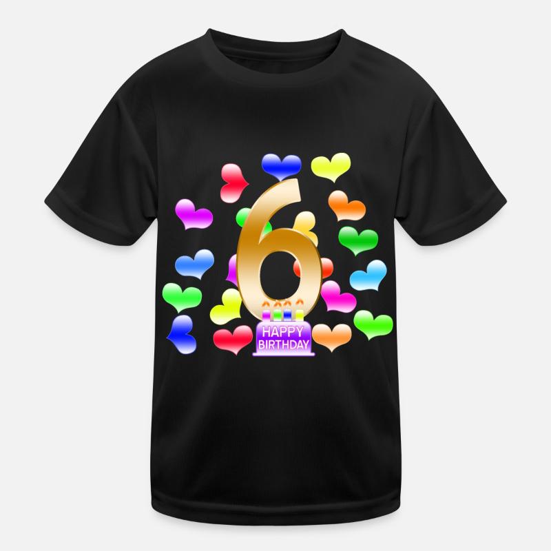 Geburtstag 6. Kinder Funktions-T-Shirt
