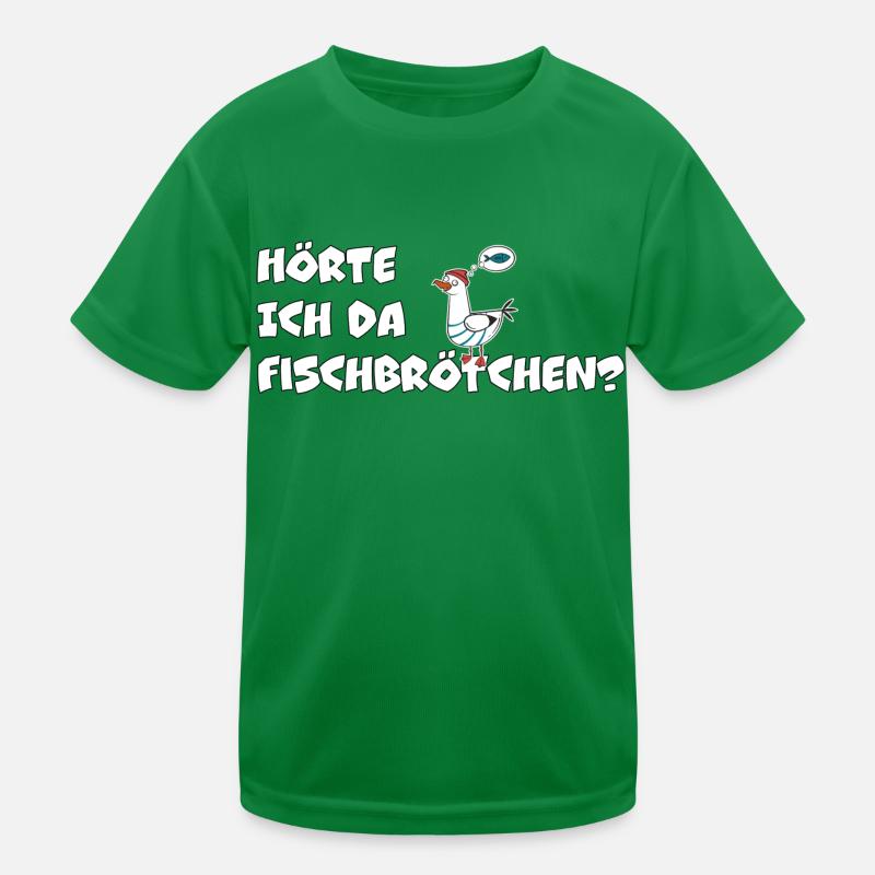 Fischbrötchen - Möwe Kinder Funktions-T-Shirt