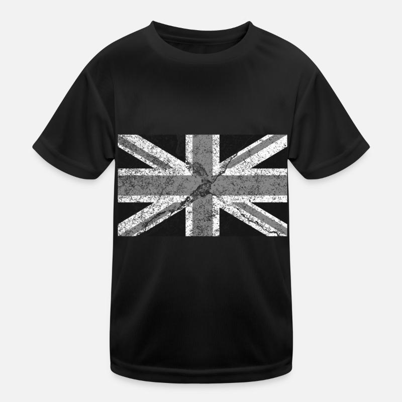 Grunge Britain Flagge Kinder Funktions-T-Shirt
