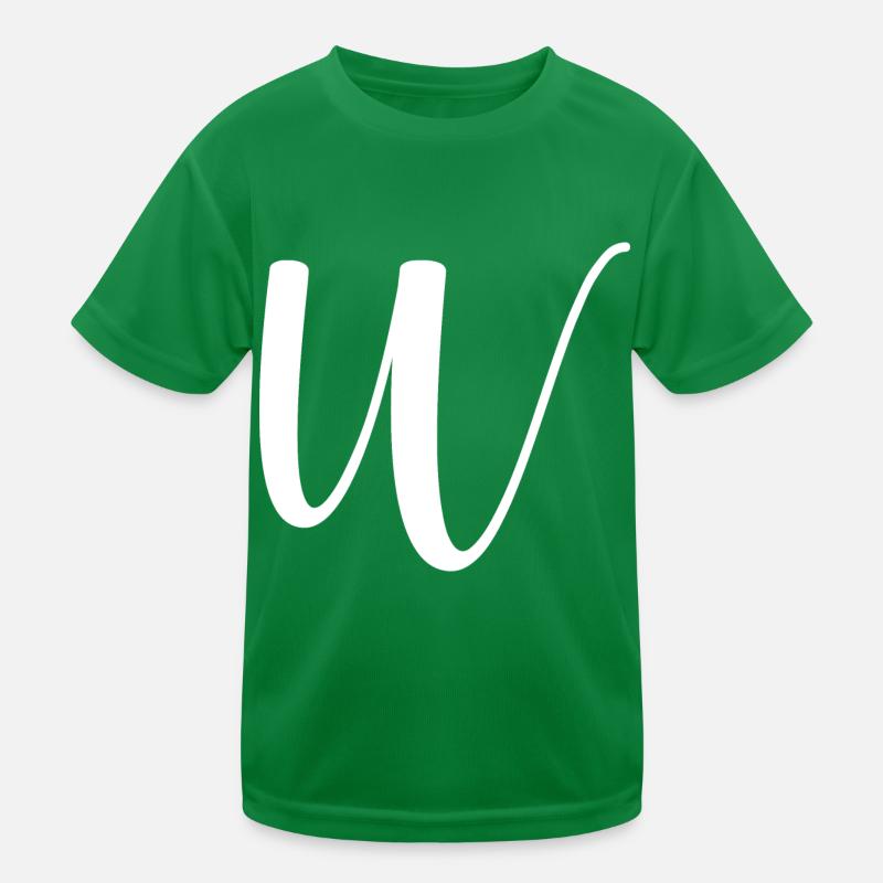 Calligraphie, initiale W T-shirt sport Enfant
