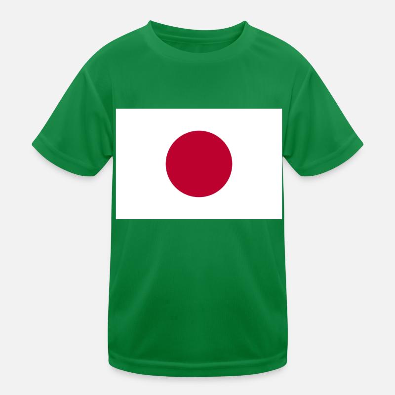 Japan flag Kids Functional T-Shirt