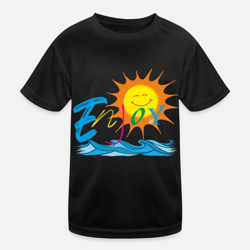 Enjoy - Kids Functional T-Shirt - black