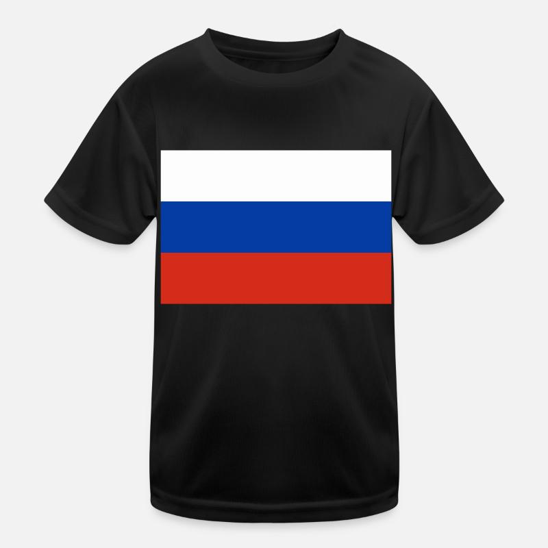 Russian flag Kids Functional T-Shirt