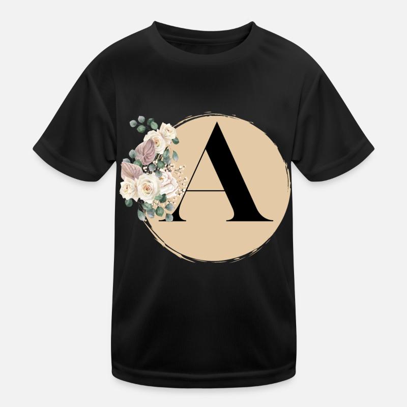 letter A Kids Functional T-Shirt