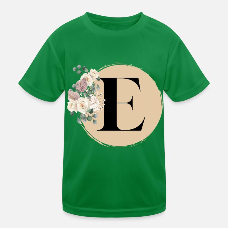 lettre E T-shirt sport Enfant