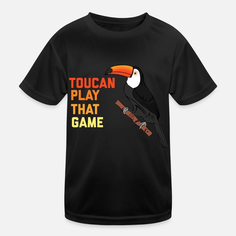Bird Watcher Toucan Play That Game Kids Functional T-Shirt