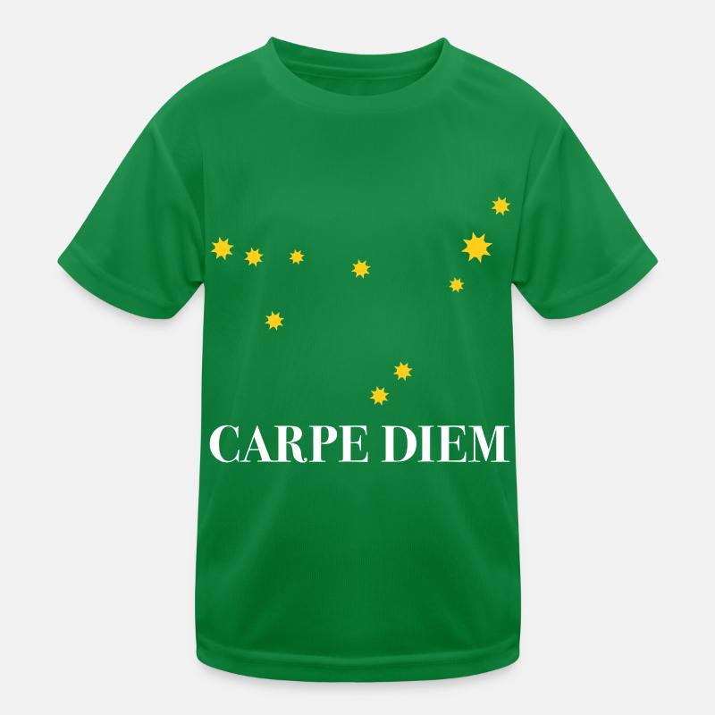 Carpe Diem nutze den Tag Sternbild Steinbock Deneb Kinder Funktions-T-Shirt