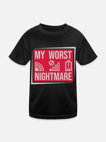 Shield my worst nightmare - Kids Functional T-Shirt - black - Front