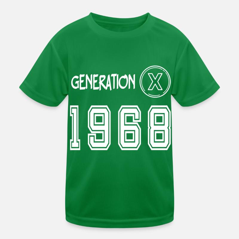 Génération X 1968 T-shirt sport Enfant
