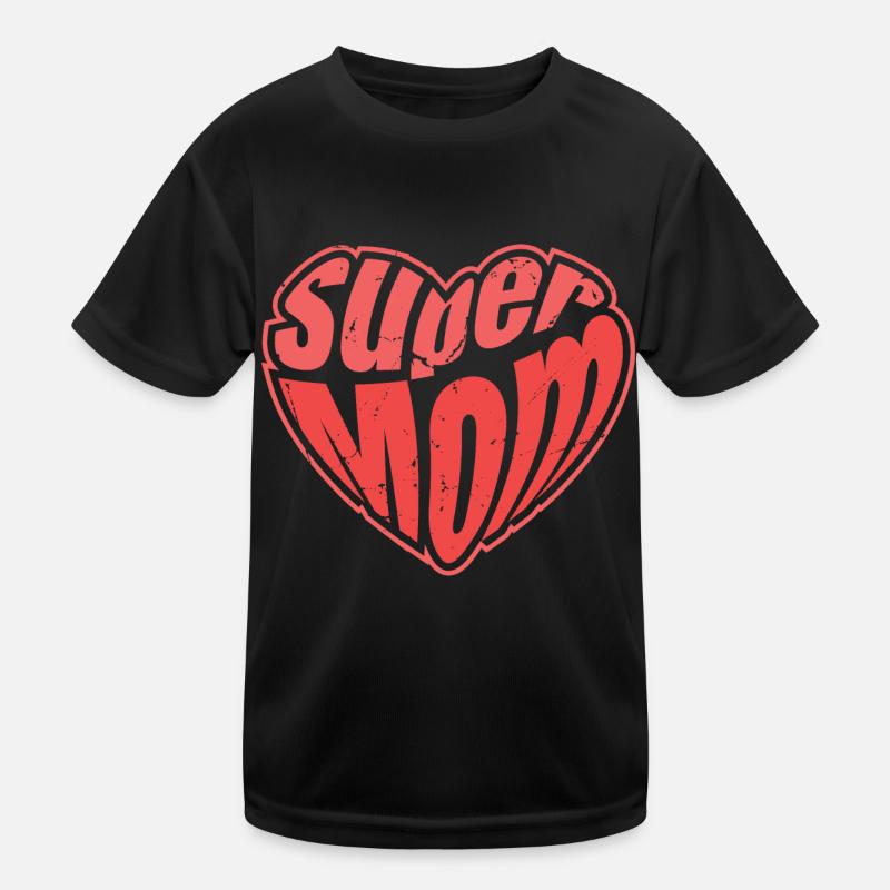 Supermom Mama Muttertag Hero Kinder Funktions-T-Shirt