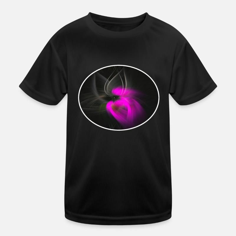 Farbenexplosion - Kinder Funktions-T-Shirt - Schwarz