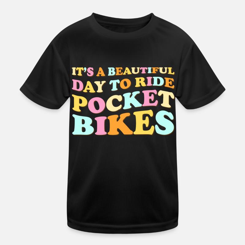 Motorcycle Track Kids Functional T-Shirt