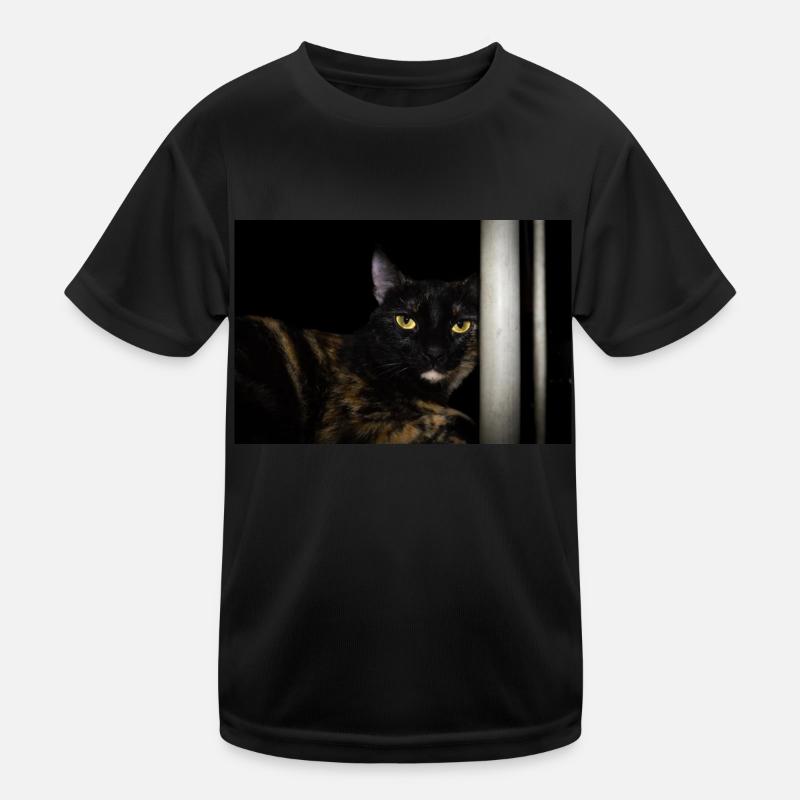 le chat noir T-shirt sport Enfant