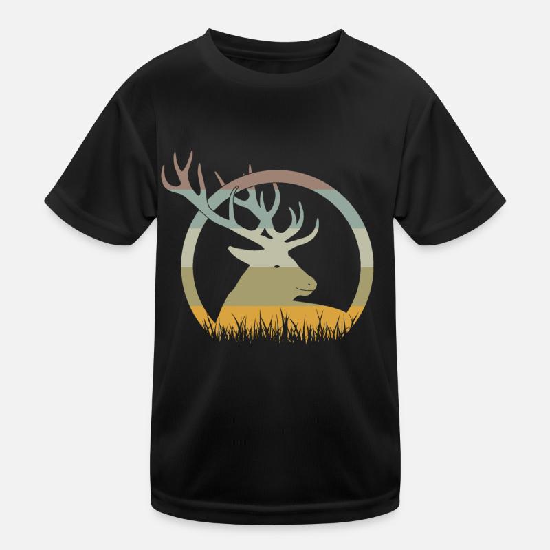 Hirsch Kinder Funktions-T-Shirt