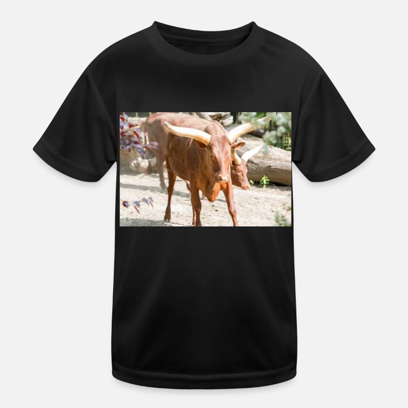 Ankole-Watusi oder Ankole Longhorn Watussirind Kinder Funktions-T-Shirt