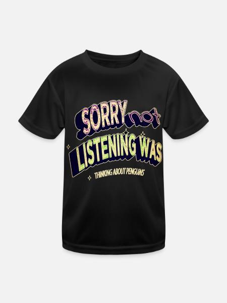 birthday present funny quote present animal - Kids Functional T-Shirt - black - Front