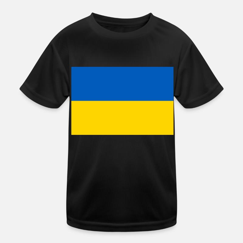 Drapeau de l’Ukraine T-shirt sport Enfant