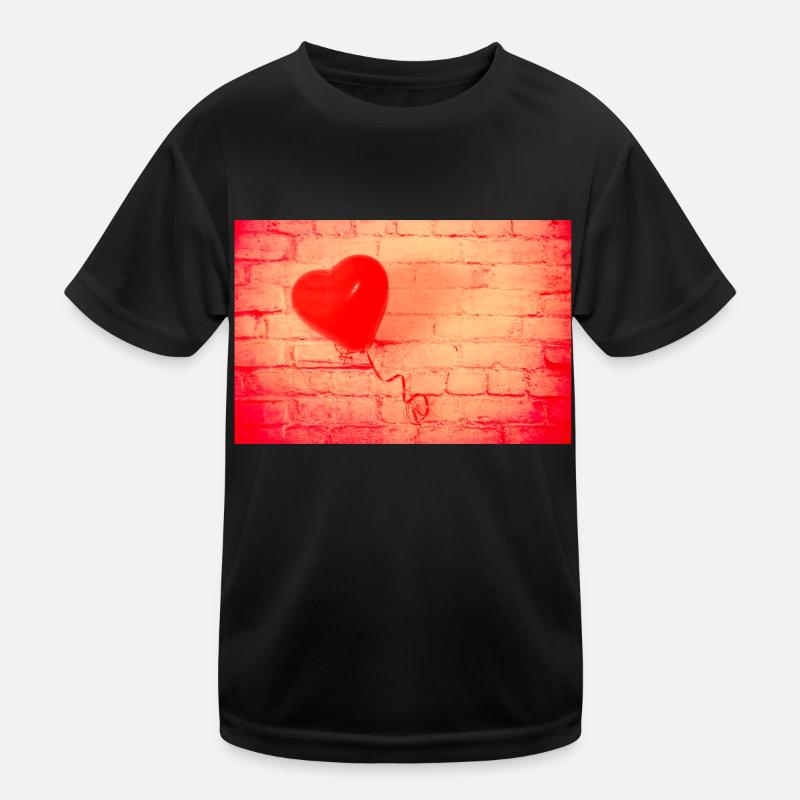 Cœur rouge T-shirt sport Enfant