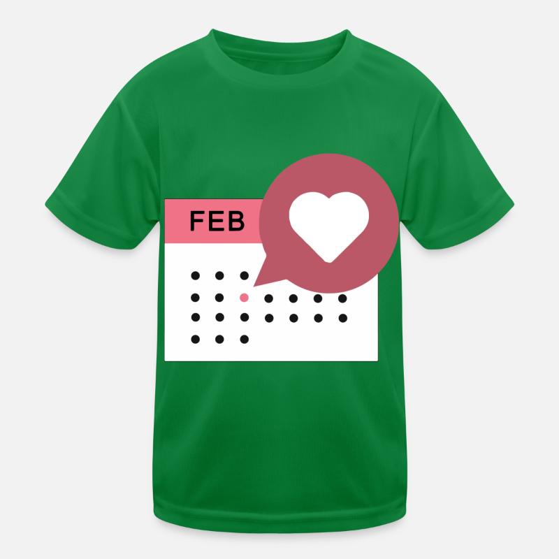 Herzkalender Kinder Funktions-T-Shirt