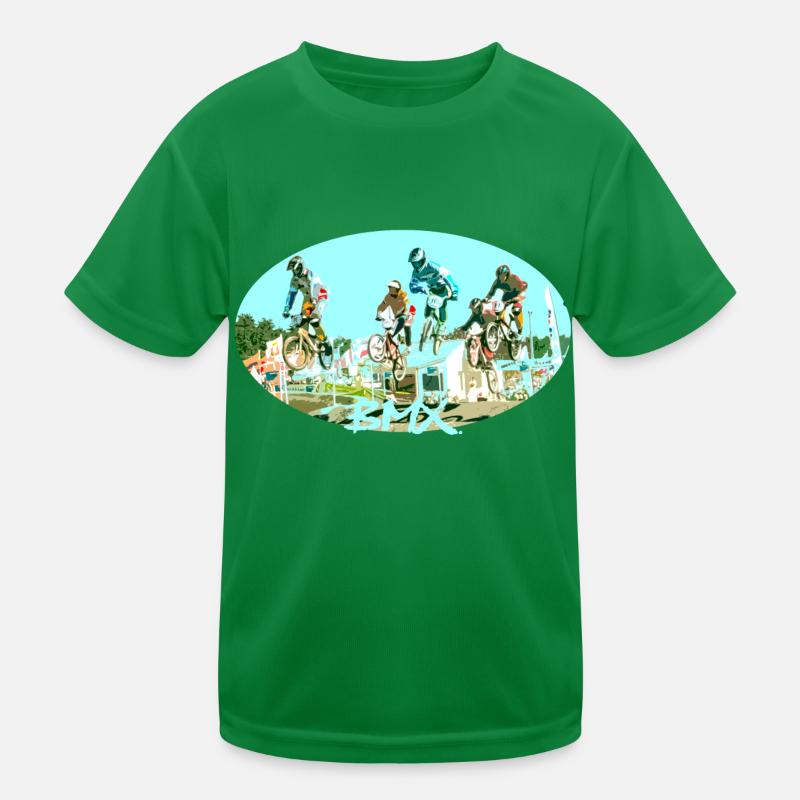 bmx race T-shirt sport Enfant