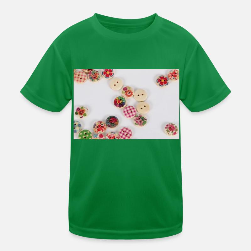 colorful buttons Kids Functional T-Shirt