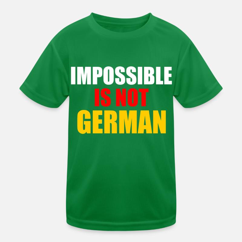impossible is not german - germany Kids Functional T-Shirt