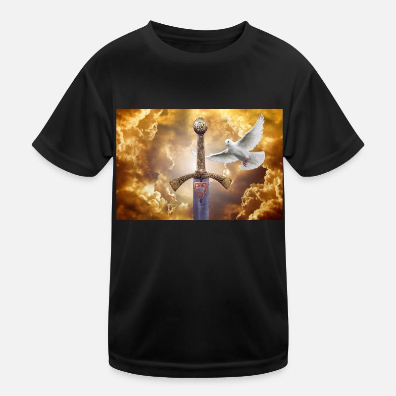 Szczerbiec mit einer Taube. Kinder Funktions-T-Shirt