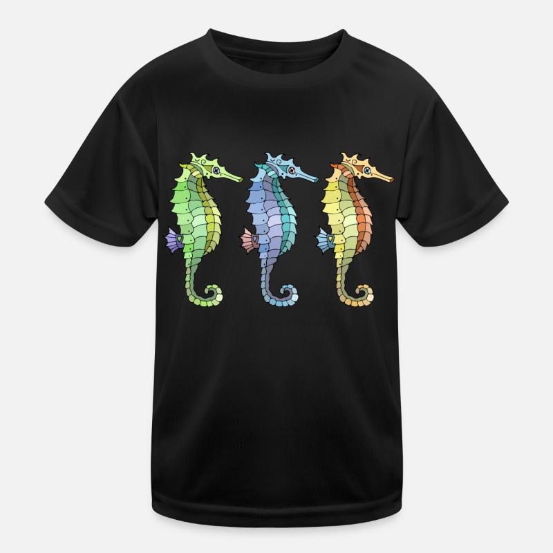 Seepferdchen Kinder Funktions-T-Shirt